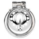 Stainless Steel Pa Ring Chastity Lock Pot Lid Cb Lock Male Large Urination Hole Birdcage Abstinence Hollow Chastity Device Smooth Integrated