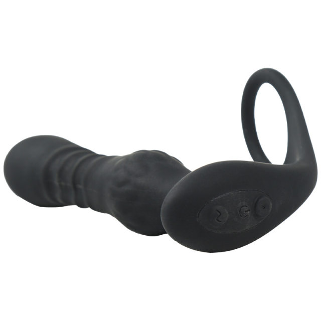 Wireless Remote-Controlled Anal Massager Wearable When Going Out, Anal Plug for Men, Prostate G-Spot Telescopic Vibrating Anal Plug for Gay Men