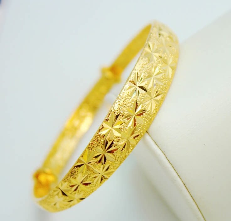 Pure Brass Gypsophila Push Pull Bracelet
