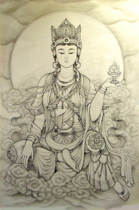 Unlimited Double Face Manjusri Bodhisattva Like a PVC Verka Bank Card Size