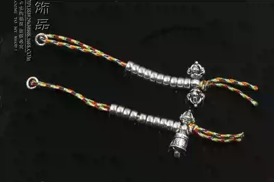 Tibetan alloy chanting Buddha counter beads accessories colorful rope pair