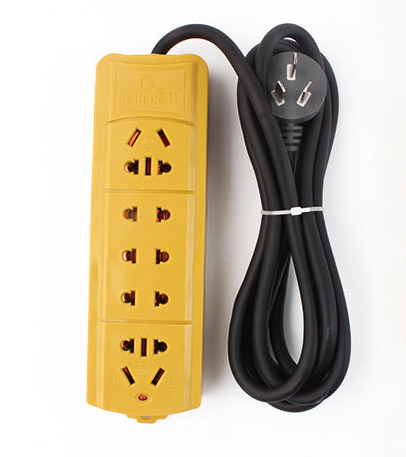 Construction site series extension cord belt with wire dragging plug wireless pure copper terminal board high power extension cord socket