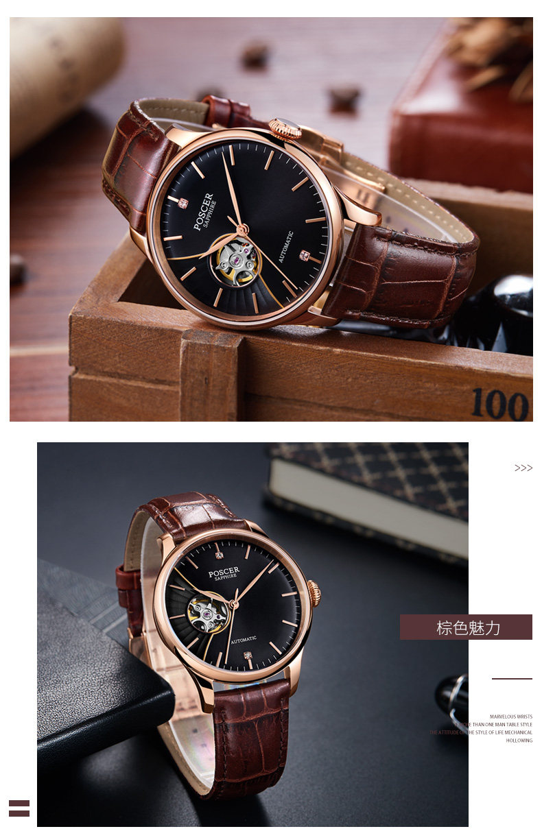 Montre bracelet pour homme POSCER    - Ref 3271298 Image 15