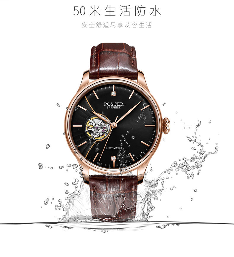 Montre bracelet pour homme POSCER    - Ref 3271298 Image 12