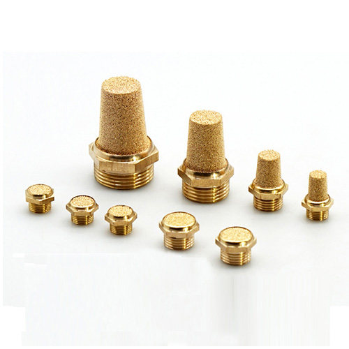 Pneumatic solenoid valve silencers BSL-01 02 03 04 04 M5 brass silencers Long head G1 2 3 8 4
