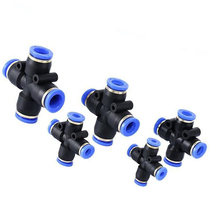 DOXU cross four-way DPZA-4 6 8 10 12 pneumatic components quick plug connector factory direct