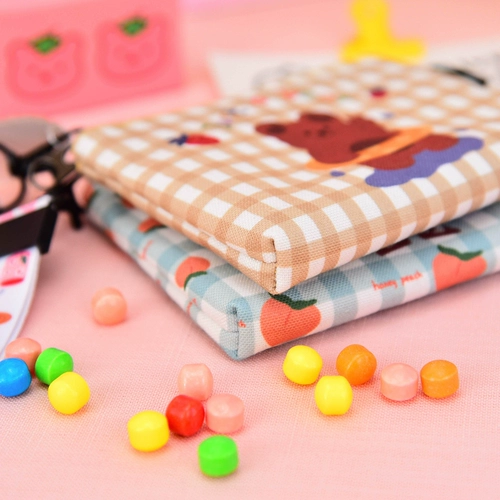 Оригинальная милая ткань, универсальный кошелек, сумка через плечо, монеты, барсетка, маленький короткий бумажник, в корейском стиле