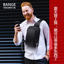  BANGE BANGE mens chest bag Oxford cloth multi-function travel outdoor sports running shoulder messenger small backpack
