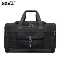  KAKA KAKA mens black bag large capacity Oxford shoulder messenger portable bag travel business backpack bag