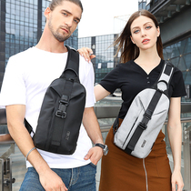 BANGE class song mens chest bag shoulder crossbody backpack bag couple Oxford cloth bag sports running mini bag