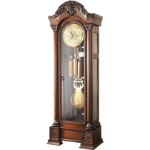 欧式赫姆勒机械落地钟美式复古别墅立式实木摆钟中式古典创意座钟