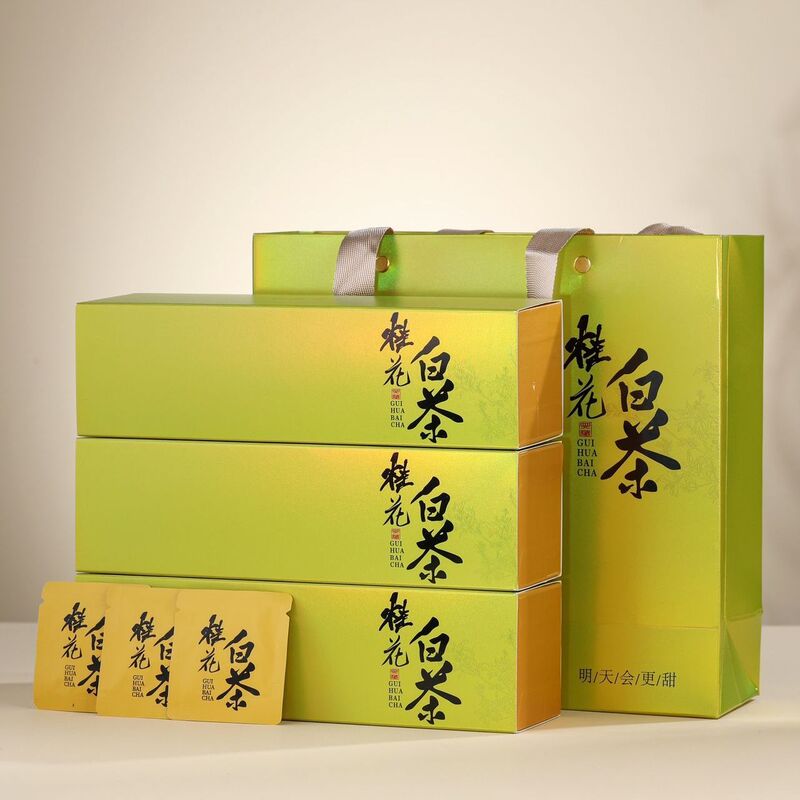 Osmanthus White Tea 2018 Small Square Pieces Gongmei Fujian Old White Tea High Mountain Small Biscuit Tea Individually Packaged for Holiday Gifts Osmanthus White Tea 2018 Small Square Pieces Gongmei Fujian Old White Tea High Mountain Small Biscuit Tea Individually Packaged for Holiday Gifts