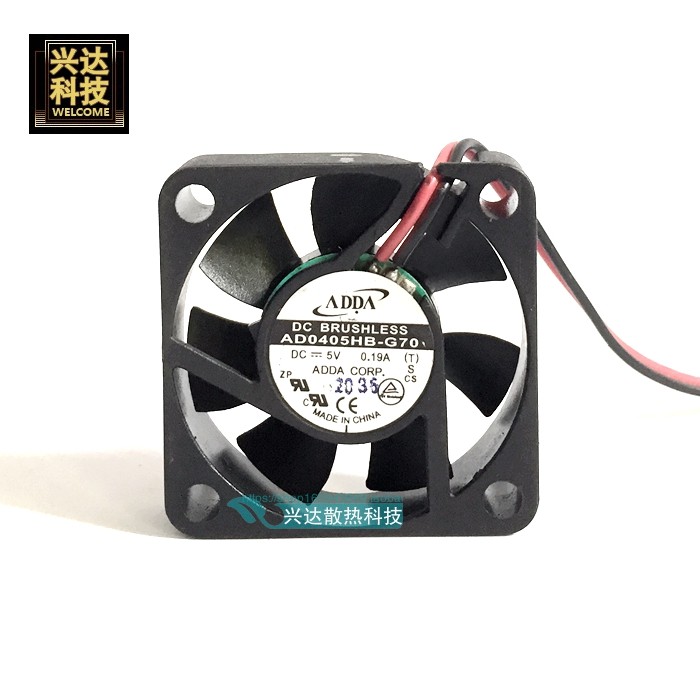 ADDA Associate AD0405HB-G70 4010 4cm 4cm 5V double ball high rotation speed cooling small fan