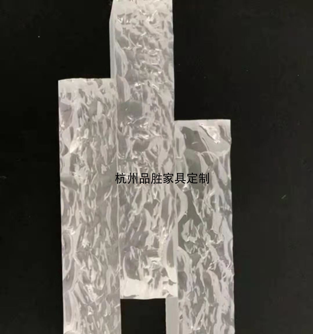Acrylic transparent organic square brick beating light bar KTV to decorate crystal effect wall plate processing