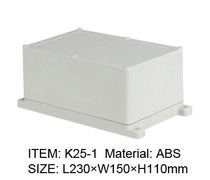 With ear ABS plastic waterproof case power switch button wiring road board meter Outer box 230 * 150 * 110mm