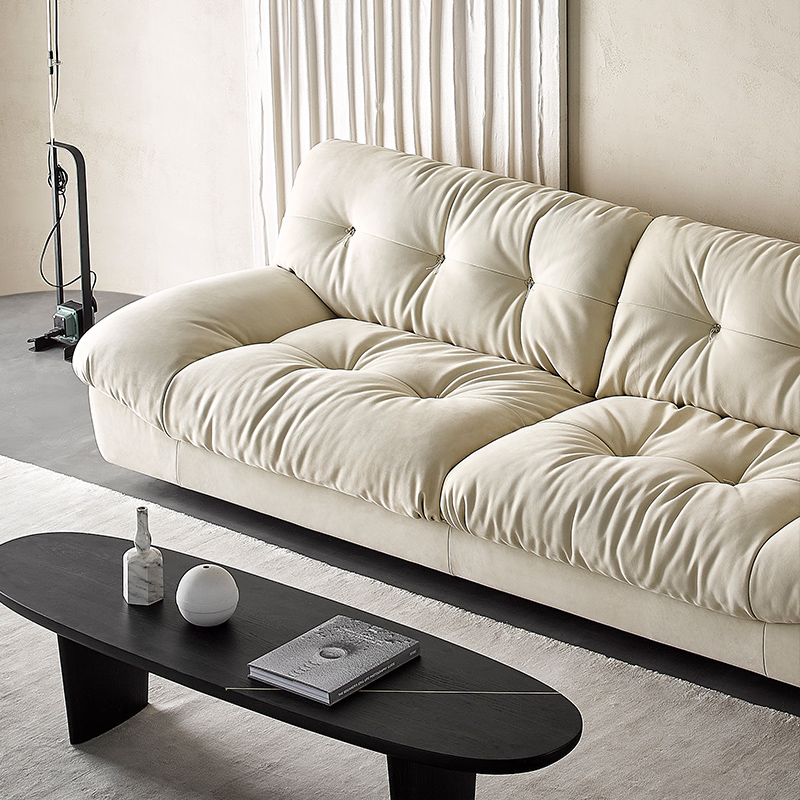 Italian minimalist baxter cloud sofa large and small apartment living room technology cloth matte down wabi sabi sofa