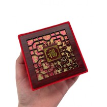 Hollowed-out Fu Character Jewelry Packaging Box Jade Bracelet Pendant Necklace Pendant Box Bracelet Bracelet Handstring Gift Box