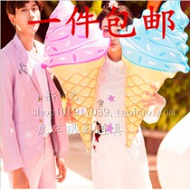 Photo studio wedding photography costume new props location Joker theme photography props classic inflatable ice cream props