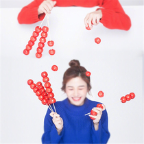 Simulation rock sugar gourd childrens photography props Beijing ancient decoration studio wedding photo creative photo stage performance