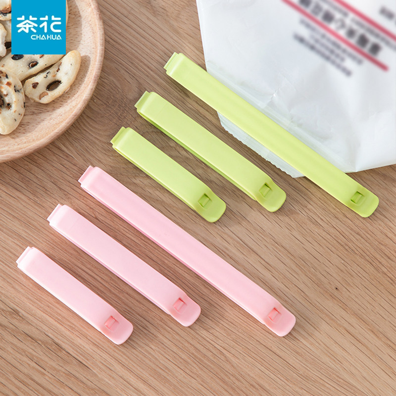 Camellia plastic sealing clip snacks fresh-keeping food plastic bag sealing clip kitchen milk powder tea large clip