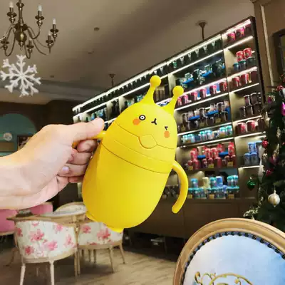 Children's water Cup ppsu suction tube Cup straight drink out to drink water anti-choking kindergarten kettle baby big baby drink cup