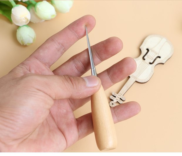 DIY vải phụ kiện Dụng cụ cầm tay Nhật Bản xuất khẩu chất lượng cao gỗ hoàng dương nón dùi một ngàn qua - Công cụ & vật liệu may DIY cây đan len