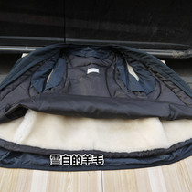 Middle-aged wool vest Wool detachable and washable vest Heart and stomach waistcoat Fur one-piece multi-pocket leather vest