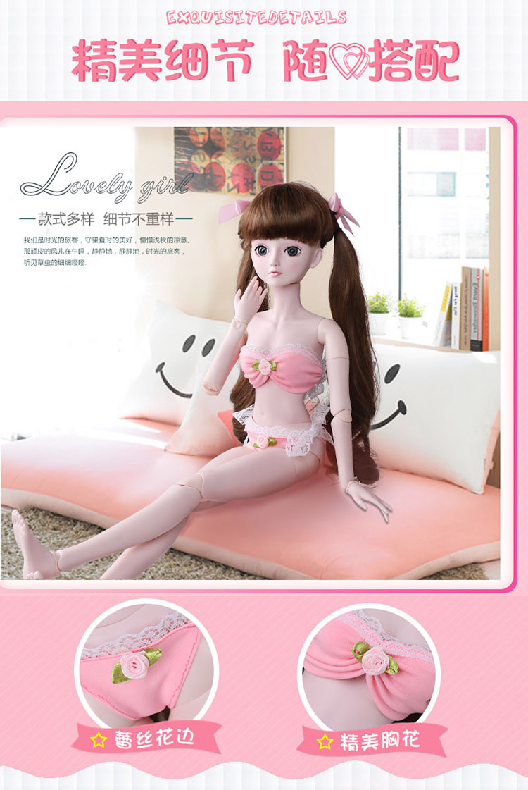 Tùy chỉnh búp bê Ye Luoli 3 điểm bgdkdsd búp bê thời trang đồ lót quần lót bikini Dressup phụ kiện đồ chơi búp bê nhỏ