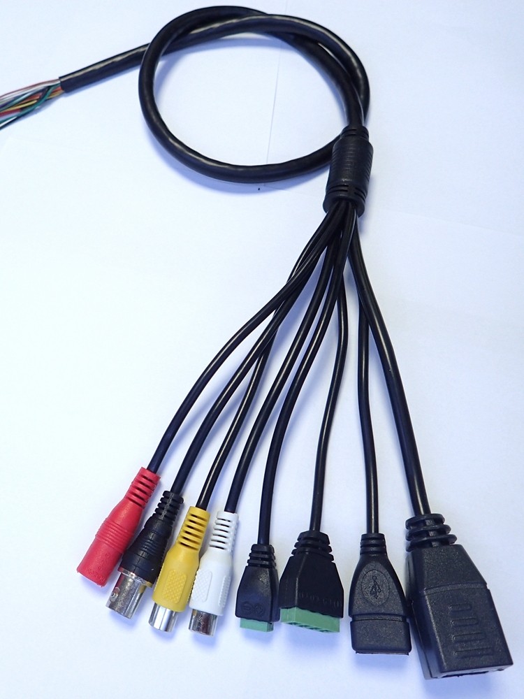 Camera Tail Cable Full-Function Network Cable Alarm 485Usb Audio Analog Cable New Product Hot Recommendation Manufacturer
