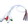 Multifunctional Network Tail Cable Surveillance Camera Accessories Assembly Alarm Audio Voice Intercom Waterproof Network Cable