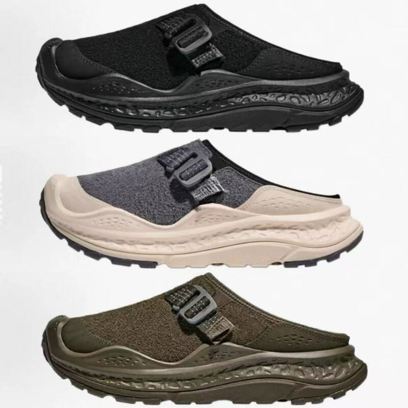 New Autumn and Winter Mule Soothing Shoes, Slip-On Half-Cotton Slippers, Unisex Non-Slip Winter Warm Slippers