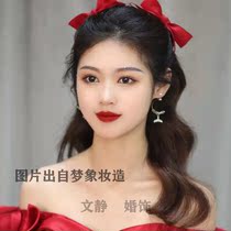 Bride toast earrings fairy beauty a lifetime wedding dress earrings tassel Net red face thin wedding accessories