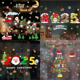 Рождественский декор, стеклянные электрические наклейки для детского сада