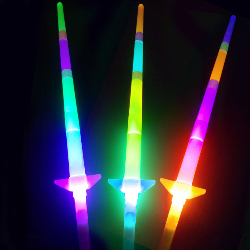 Four Festivals Firefly Concert Party Four Festivals Telescopic Plastic Flash Bar Night Market Stalls Hot Selling Children's Toys