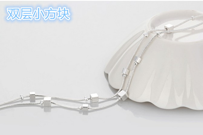 Nhật Bản và Hàn Quốc 925 sterling bạc pha lê vòng chân nữ phiên bản Hàn Quốc của sinh viên đơn giản Sen Sở bạn gái tươi cá tính hoang dã lắc chân nữ titan