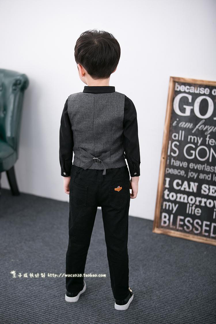 Trẻ em vest mùa xuân và mùa thu boy 2018 chương trình mới vest vest vai bé England cardigan áo khoác mỏng áo khoác