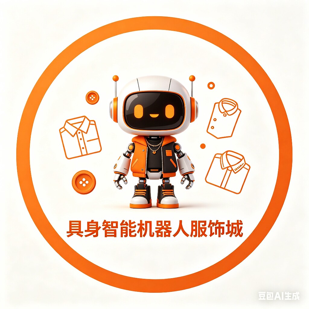 具身智能机器人服饰城的LOGO