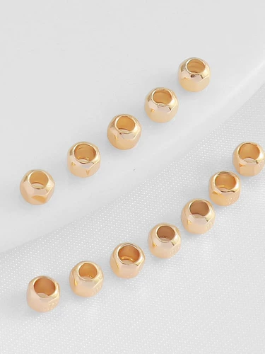 Золотые аксессуары, ювелирное украшение ручной работы, 14 карат, 4мм