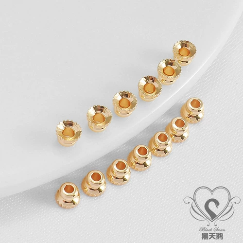 Колесо, шапка, аксессуар, браслет из бисера, браслет из бусин ручной работы, 14 карат, золотой цвет, 4mm