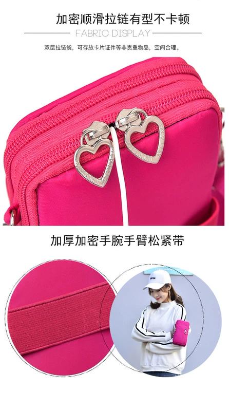 Túi đựng điện thoại di động Túi xách nữ 2019 mới mùa hè hoang dã mini túi đeo tay Điện thoại di động túi đeo cổ - Túi điện thoại