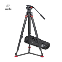 Sanya 1205FTGS Set 100mm DV12 PTZ Carbon Fiber Floor flowtech Tripod Bag