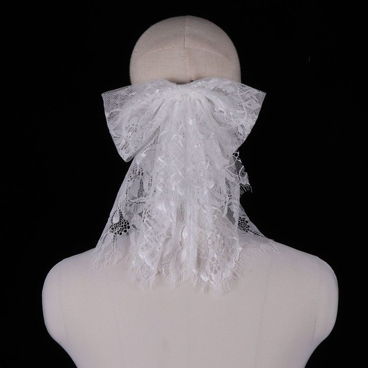 Retro Lace Butterfly Knot Headwear Bride Wedding Hair Accessories Small Fresher Collar Certificate Photo Props Halloween Accessories Accessories