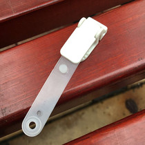 6702 work permit card holder clip work card clip white flap clip White Blue