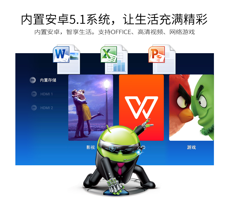 Máy chiếu Chuangrong X8000 HD 1080p4k nhà 3D thông minh wifi không dây tập trung ngắn Máy chiếu văn phòng 2k - Máy chiếu máy chiếu yg530
