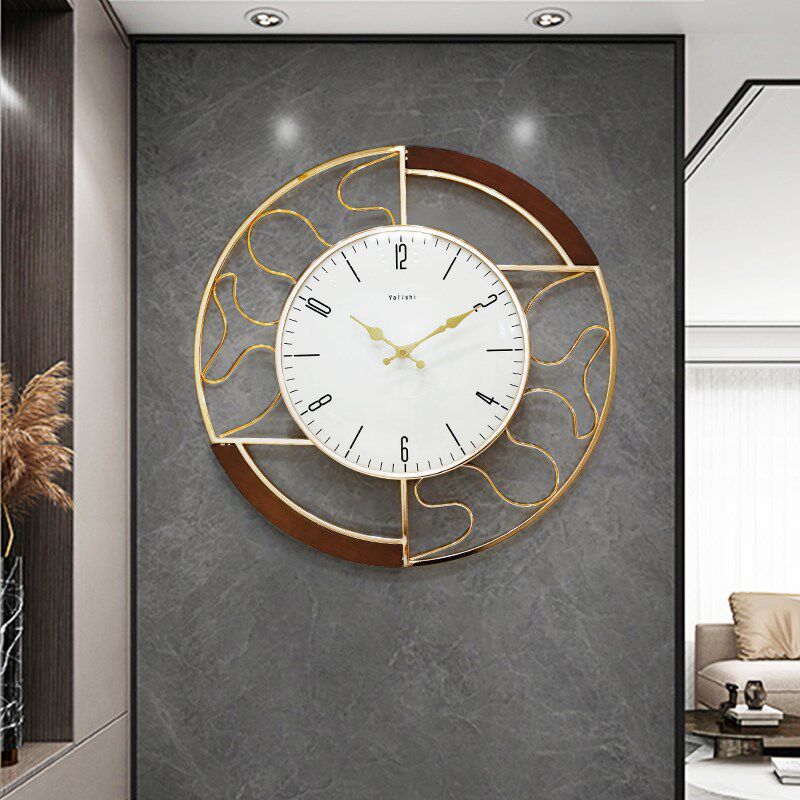 New Chinese style clocks and clocks Home hanging bell Living room China Wind modern minimalist clock hanging table Nordic style hanging wall quartz clock