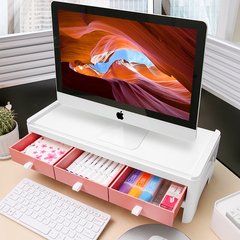 The Desktop with a neck guard increased wearing Desktop receive box office buy object rack drawer screen display base