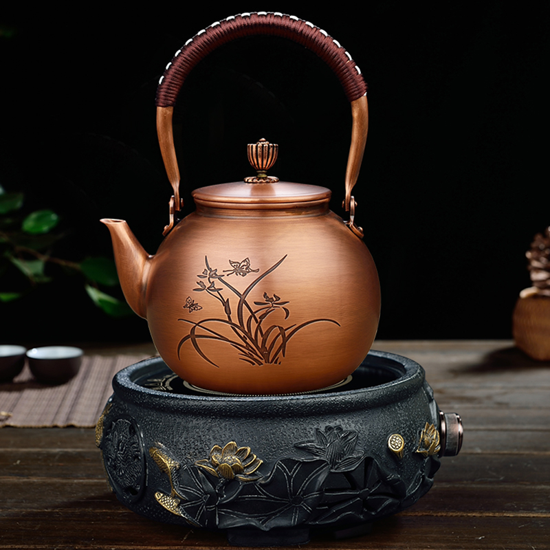 Manually restore ancient ways more copper pot of boiled water curing pot kettle suit the electric TaoLu boiled tea, the teapot