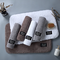 Полотенце для гостиницы 酒店毛巾地垫纯棉吸水浴室踩脚卧室洗手间门垫全棉加厚防滑垫脚