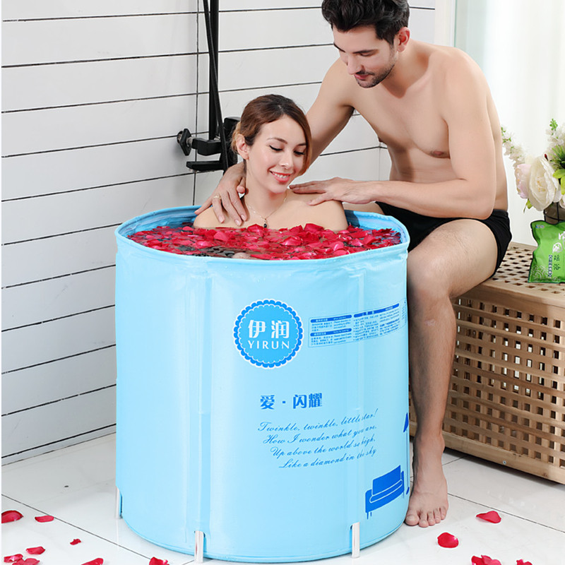 Yiron Clamp Cotton Bath Bucket Adult Bath Bucket Folded Bath Bath Bucket Adult Body Bath Bucket