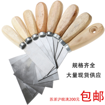 Wooden handle shovel knife cleaning knife putty knife scraper plastering knife shovel Wall knife putty knife tool iron